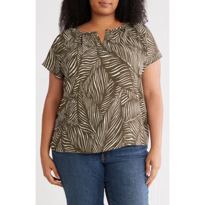 Nordstrom Rack Gathered Crewneck Short Sleeve Top