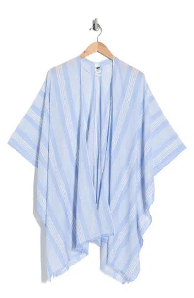 Nordstrom Rack Gauze Ruana In Blue