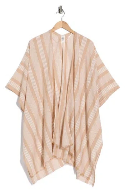 Nordstrom Rack Gauze Ruana In Brown