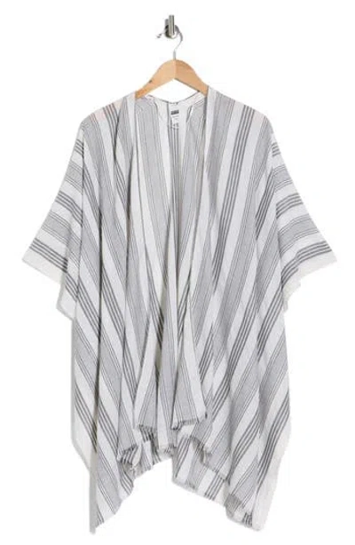 Nordstrom Rack Gauze Ruana In Silver