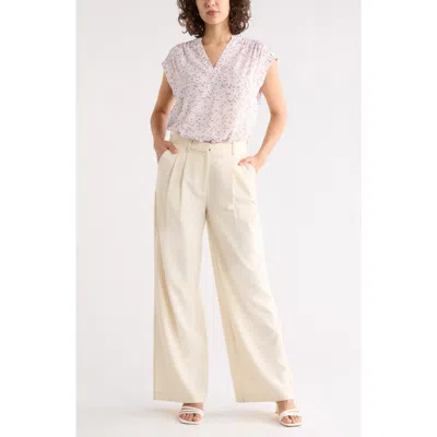 Nordstrom Rack Growover Print Shirred V-neck Top