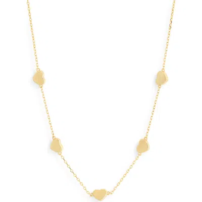 Nordstrom Rack Heart Station Link Necklace In Gold
