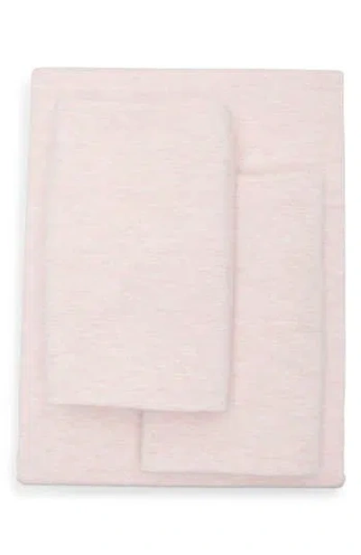 Nordstrom Rack Heathered Jersey 4-piece Sheet Set In Pink
