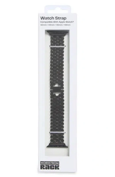 Nordstrom Rack Honeycomb Apple Watch® Watchband In Black
