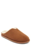 Nordstrom Rack Idris Faux Shearling Scuff Slipper In Brown
