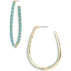 Nordstrom Rack Inside Out Baguette J-hoop Earrings In Multi