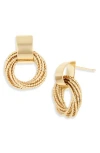 Nordstrom Rack Interlocking Circle Drop Earrings In Gold