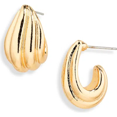 Nordstrom Rack 'j' Hoop Earrings In Gold