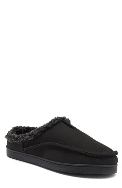 Nordstrom Rack Jack Faux Shearling Lined Clog Slipper In Black