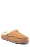 Nordstrom Rack Jack Faux Shearling Lined Clog Slipper In Tan Khaki