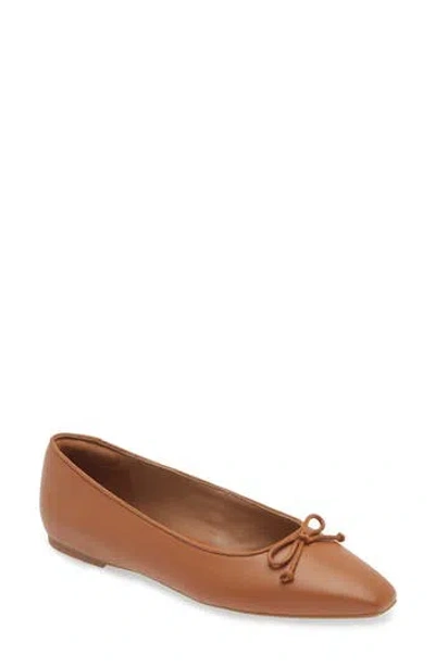 Nordstrom Rack Jhene Bow Flat In Tan Toffee