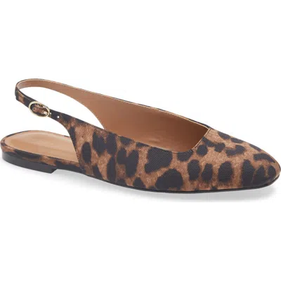 Nordstrom Rack Joey Slingback Flat In Animal Print