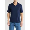 Nordstrom Rack Johnny Collar Short Sleeve Polo In Navy Blazer
