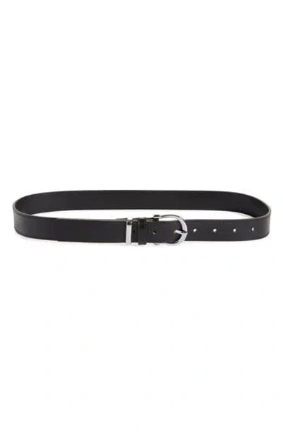 Nordstrom Rack Kaia Horsebit Leather Belt In Black