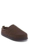 Nordstrom Rack Keller Faux Shearling Lined Quilted Clog Slipper In Brown