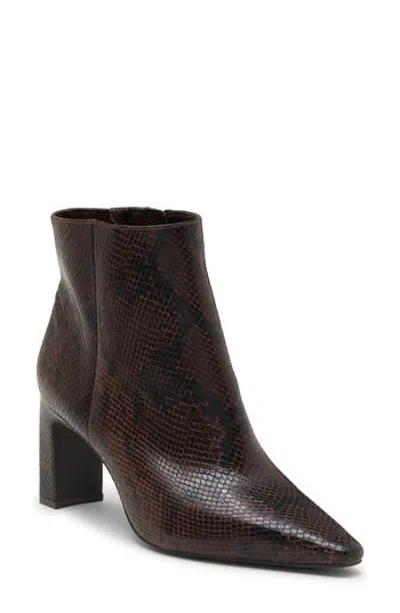 Nordstrom Rack Kelsey Block Heel Bootie In Brown