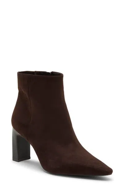 Nordstrom Rack Kelsey Block Heel Bootie In Burgundy