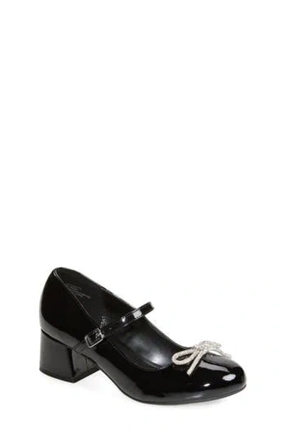 Nordstrom Rack Kids' Leigh Sparkle Bow Pump In Black