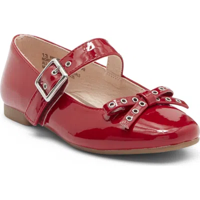 Nordstrom Rack Kids' Mikayla Grommet Bow Mary Jane Flat In Red