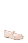 Nordstrom Rack Kids' Opal Mesh Ballet Flat In Pink