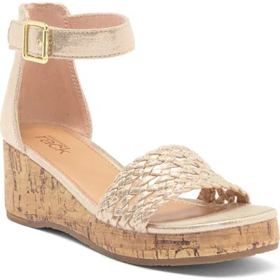 Nordstrom Rack Kids' Tayla Wedge Sandal In Gold