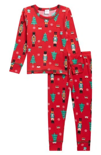 Nordstrom Rack Kids' Tight Fit Pajamas In Red