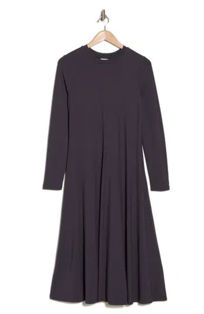 Nordstrom Rack Knit Long Sleeve A-line Dress In Grey Stonehenge