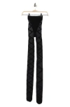 Nordstrom Rack Lace Up Illusion Tights In Black
