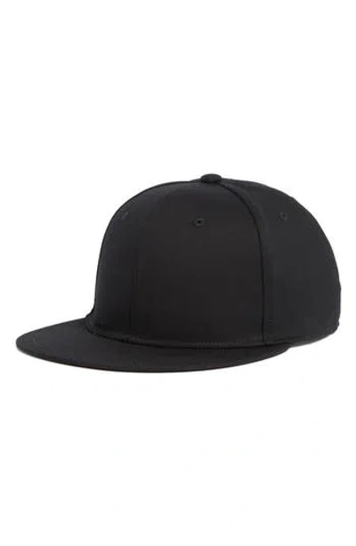Nordstrom Rack Laminated Flat Bill Baseball Cap In Black