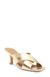 Nordstrom Rack Lauren Slide Sandal In Gold Metallic