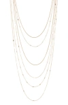 Nordstrom Rack Layered Chain Necklace In Gold