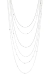 Nordstrom Rack Layered Chain Necklace In Metallic