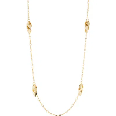 Nordstrom Rack Leaf Station Necklace In Gold