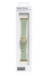 Nordstrom Rack Leather Apple Watch® Watchband In Green