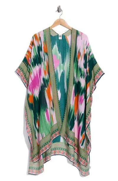 Nordstrom Rack Lightweight Print Ruana In Multi