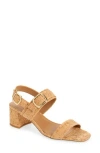 Nordstrom Rack Locklyn Heel Sandal In Natural Metallic Cork