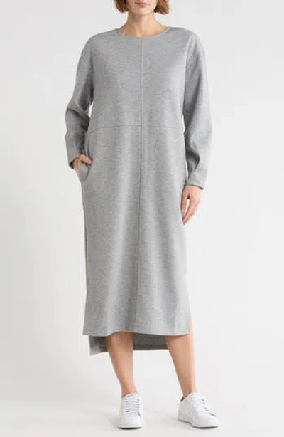 Nordstrom Rack Long Sleeve Neoprene Midi Dress In Multi