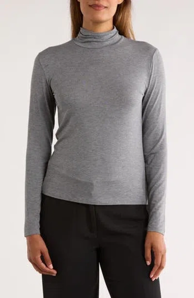 Nordstrom Rack Long Sleeve Turtleneck Top In Gray