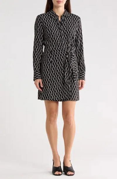 Nordstrom Rack Long Sleeve Wrap Minidress In Multi