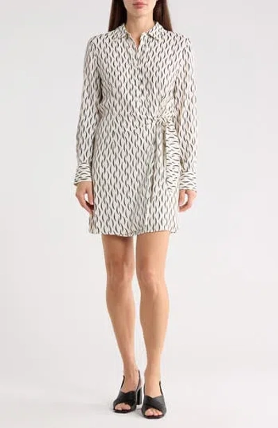 Nordstrom Rack Long Sleeve Wrap Minidress In Multi