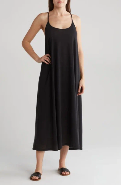 Nordstrom Rack Low Back Beach Dress In Black