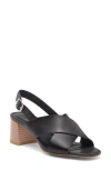 Nordstrom Rack Lyon Block Heel Slingback Sandal In Black