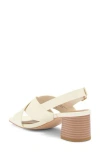 Nordstrom Rack Lyon Block Heel Slingback Sandal In Ivory Egret