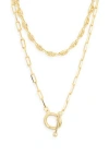 Nordstrom Rack Mariner Link Layered Necklace In Gold