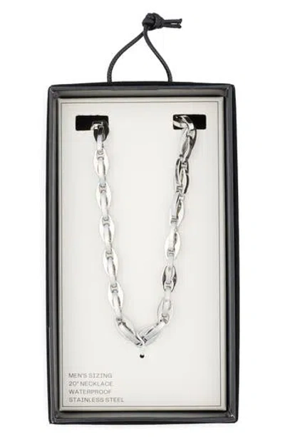 Nordstrom Rack Mariner Link Stainless Steel Chain Necklace In Silver