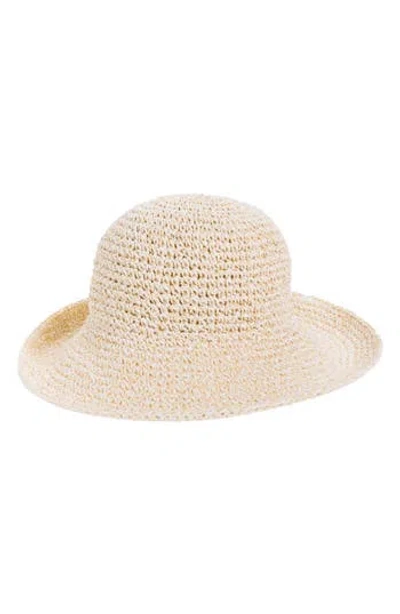 Nordstrom Rack Marled Straw Sun Hat In Brown
