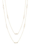 Nordstrom Rack Marquise Cubic Zirconia Station Layered Necklace In Gold