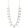 Nordstrom Rack Marquise Frontal Collar Necklace In Metallic