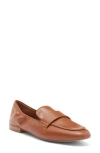 Nordstrom Rack Michaela Apron Toe Loafer In Brown Saddle