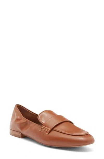 Nordstrom Rack Michaela Apron Toe Loafer In Brown Saddle